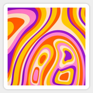 Psychedelic groovy pattern Sticker